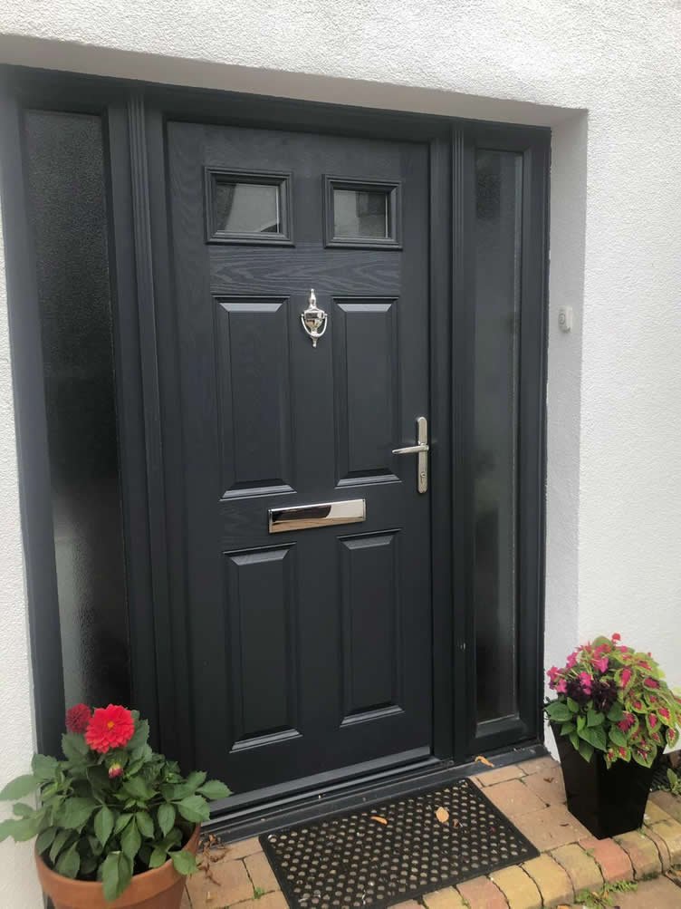 Painted deals upvc door